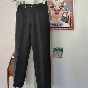 💕 BOGNER Sz 6 L 26 Black Pocket 96% Virgin Wool 4% Elastane Pants Slacks nwot